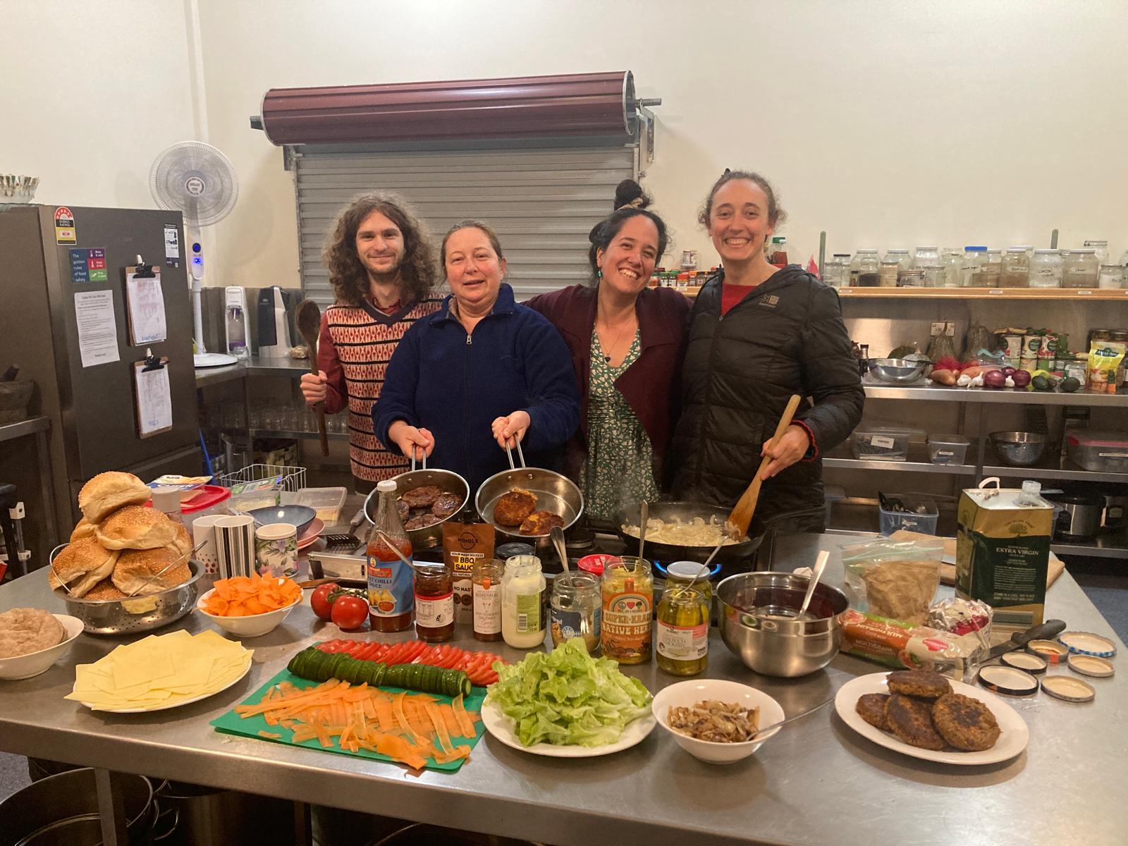 A shared meal prepared by the rotating meal roster